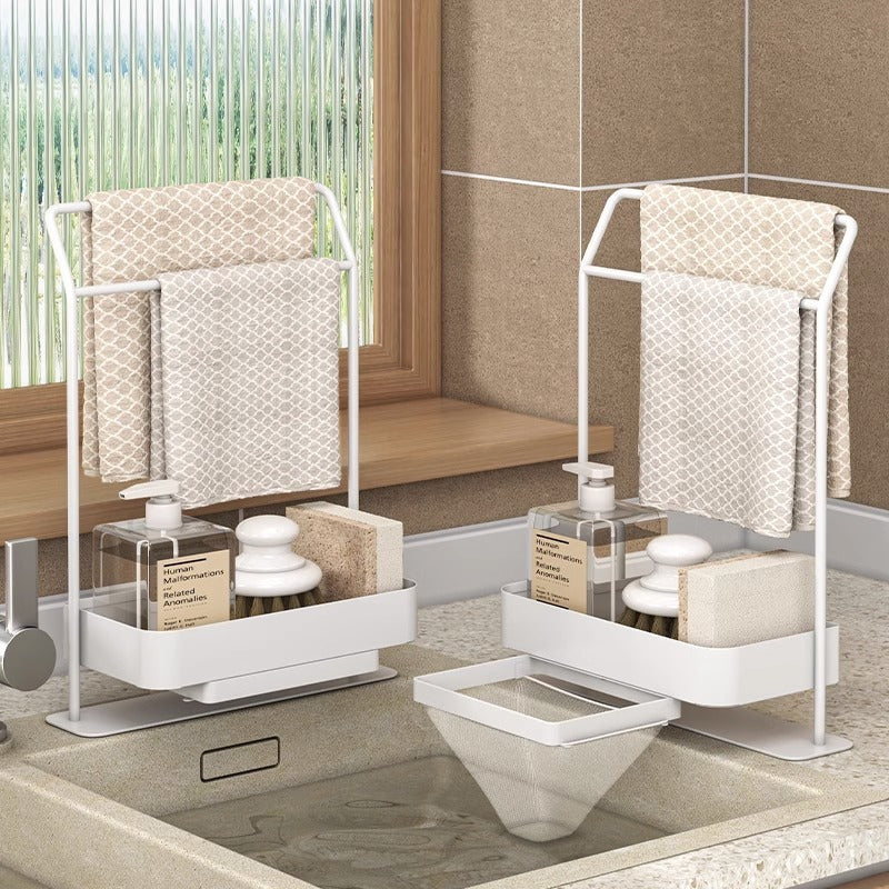 Transform Your Kitchen with the Rag Draining Kitchen Storage Rack