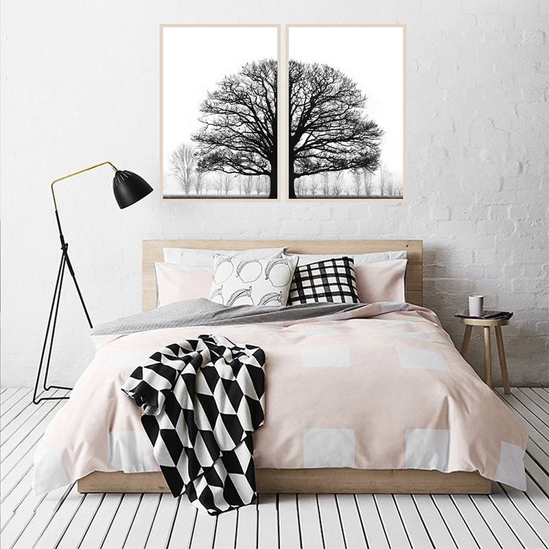 Winter Trees Modern Sofa Background Wall Decorative Painting