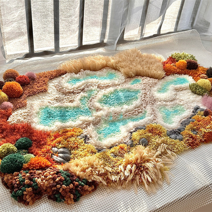 Moss Carpet Material Package Handmade Carpet DIY
