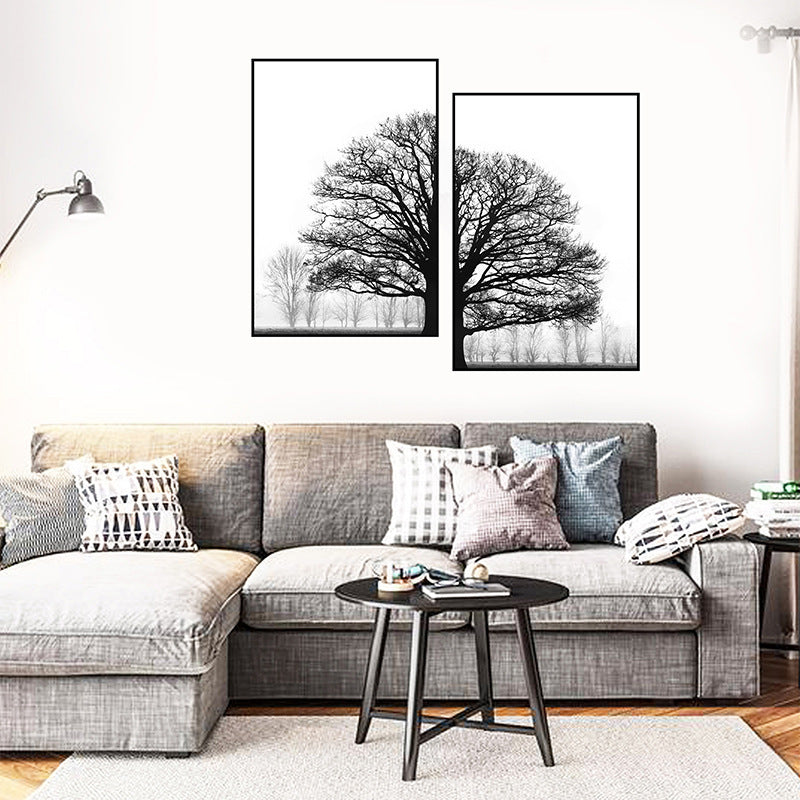 Winter Trees Modern Sofa Background Wall Decorative Painting